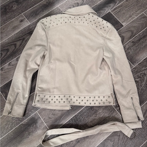 ByEgreis suede-feel studded jacket - Picture 7 of 9